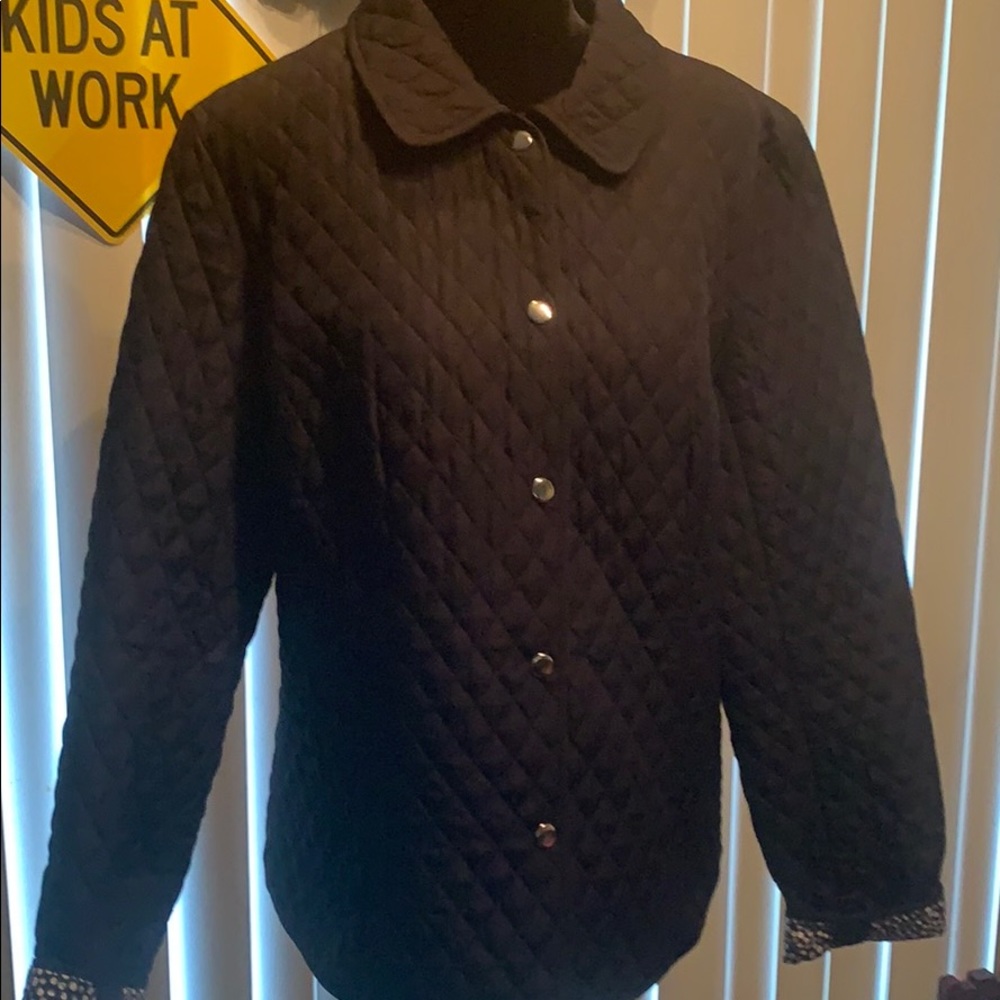 Briggs size L black quilted jacket